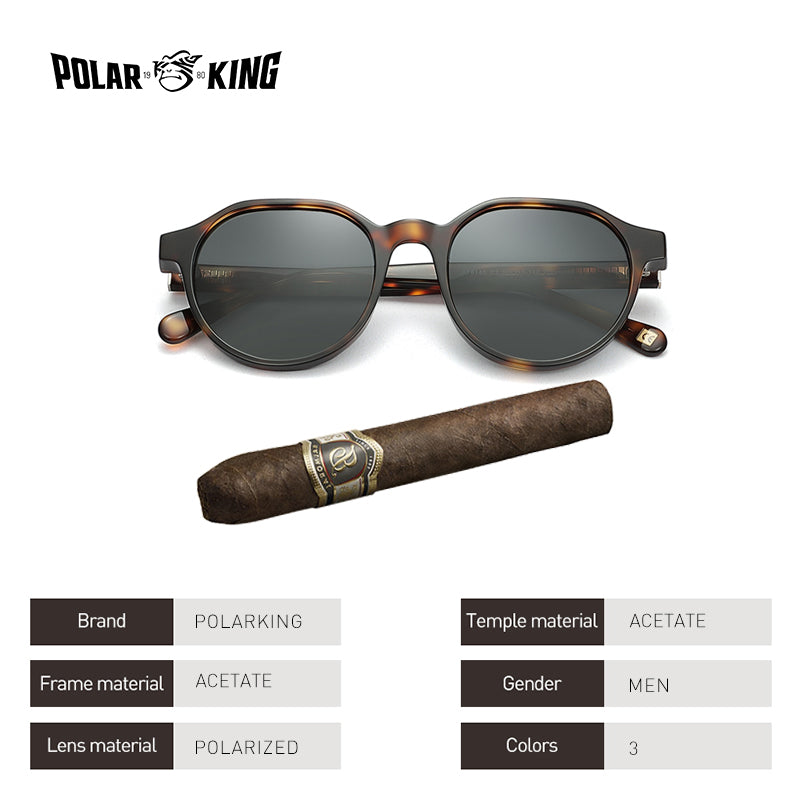 New Acetate Polarized Men Sunglasses Brand Vintage
