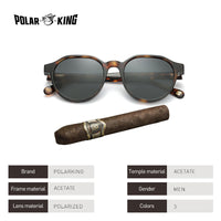 Thumbnail for New Acetate Polarized Men Sunglasses Brand Vintage