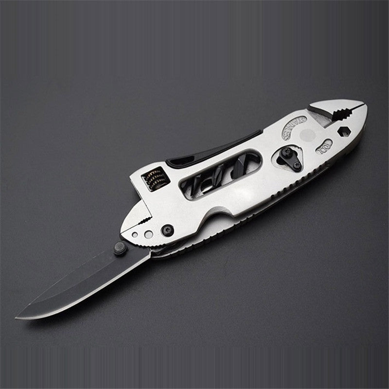 Portable Folding Multifunction Wrench Jaw+Screwdriver+Pliers+Knife Multi Tool Set Survival Gear Mini Tools Pocket Multitool