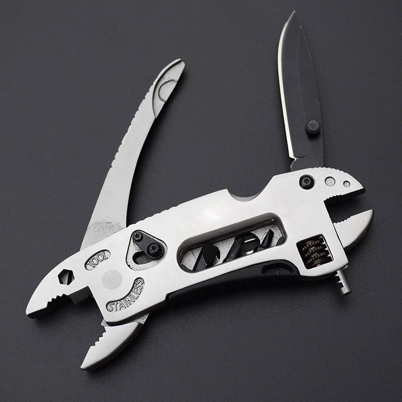 Portable Folding Multifunction Wrench Jaw+Screwdriver+Pliers+Knife Multi Tool Set Survival Gear Mini Tools Pocket Multitool