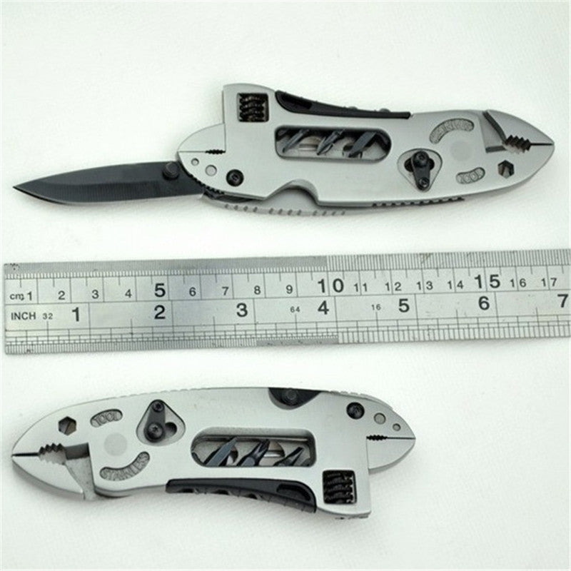 Portable Folding Multifunction Wrench Jaw+Screwdriver+Pliers+Knife Multi Tool Set Survival Gear Mini Tools Pocket Multitool