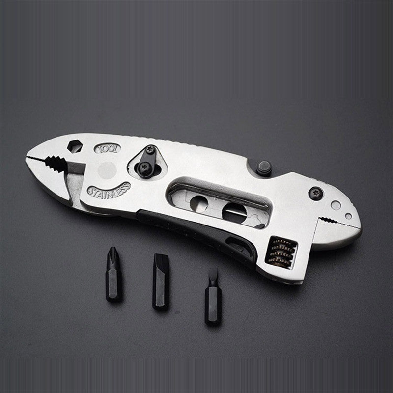 Portable Folding Multifunction Wrench Jaw+Screwdriver+Pliers+Knife Multi Tool Set Survival Gear Mini Tools Pocket Multitool