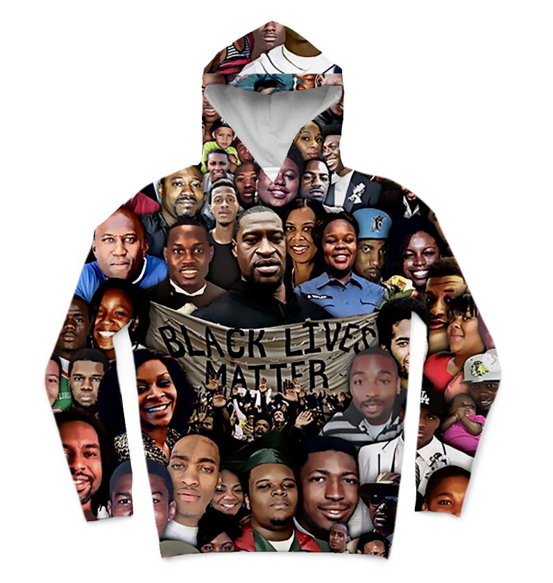 Black Lives Matter - 3D Sublimation Collage Printing Hoodie