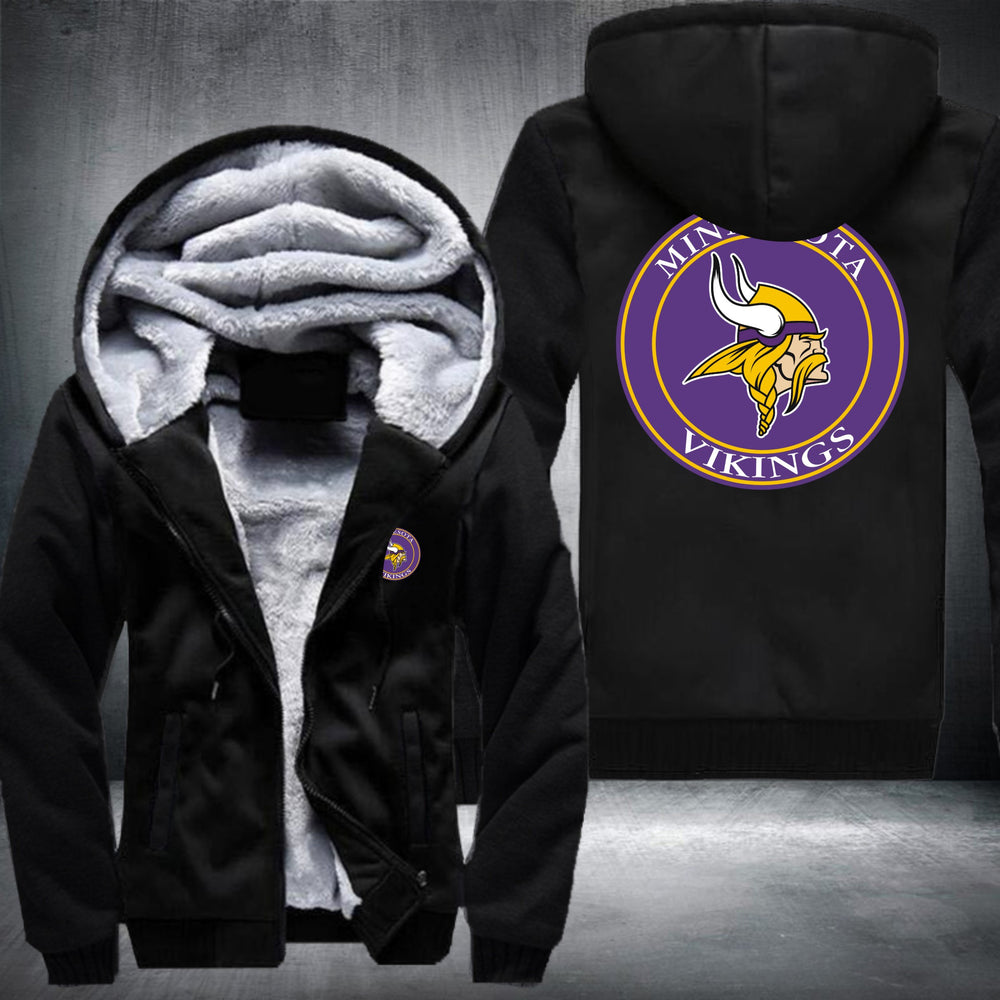 NFL MINNESOTA VIKINGS LOGO THICK FLEECE JACKET