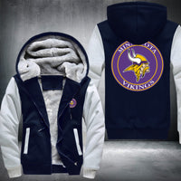 Thumbnail for NFL MINNESOTA VIKINGS LOGO THICK FLEECE JACKET