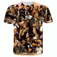 Thumbnail for Allover 3D print legends of hip hop tupac / biggie smalls / snoop dogg tshirt - TshirtNow.net - 1