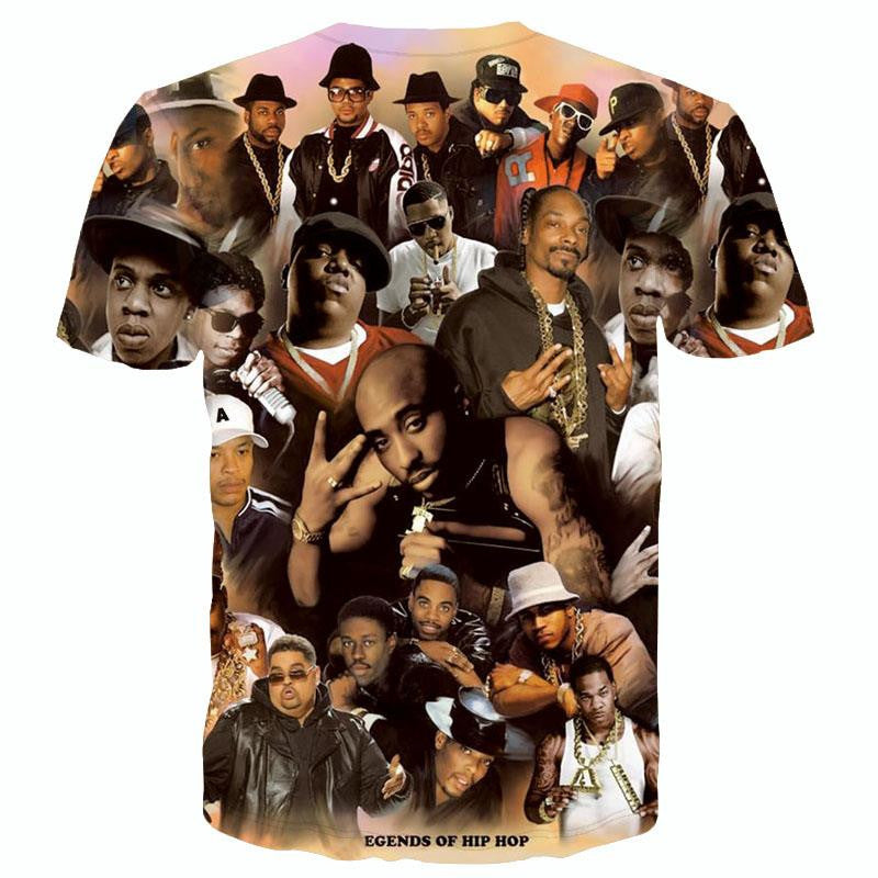 Allover 3D print legends of hip hop tupac / biggie smalls / snoop dogg tshirt - TshirtNow.net - 2