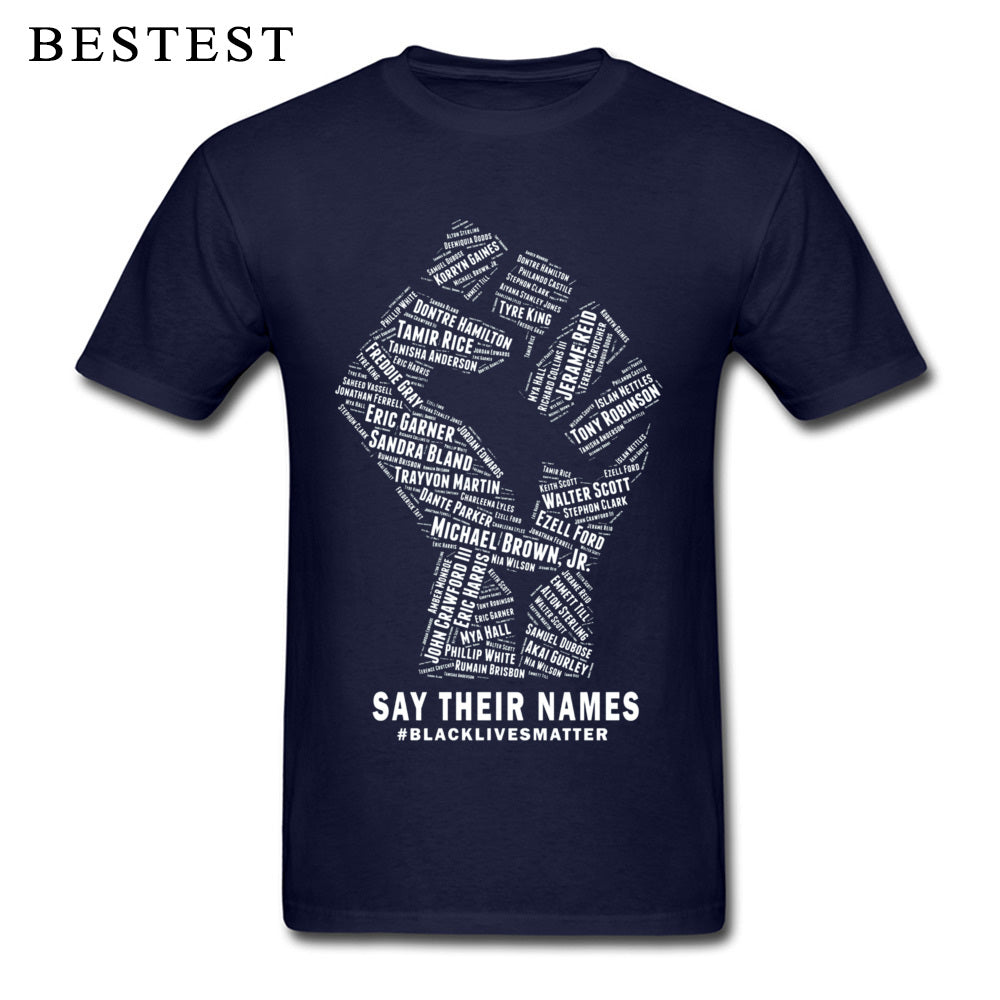 Black Lives Matter Men's Breathable Cotton T-Shirt