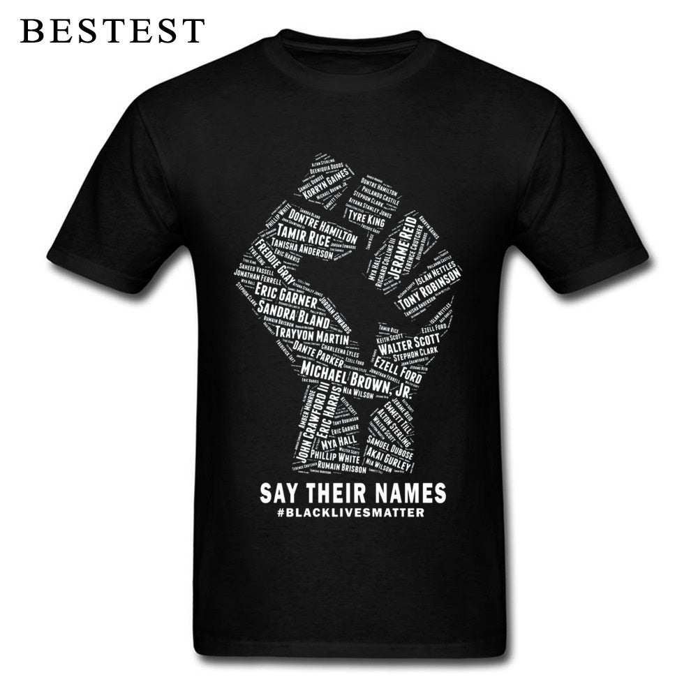 Black Lives Matter Men's Breathable Cotton T-Shirt