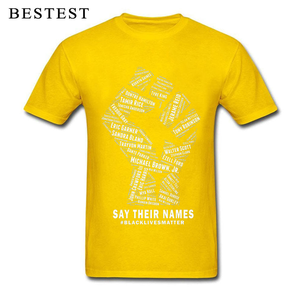 Black Lives Matter Men's Breathable Cotton T-Shirt