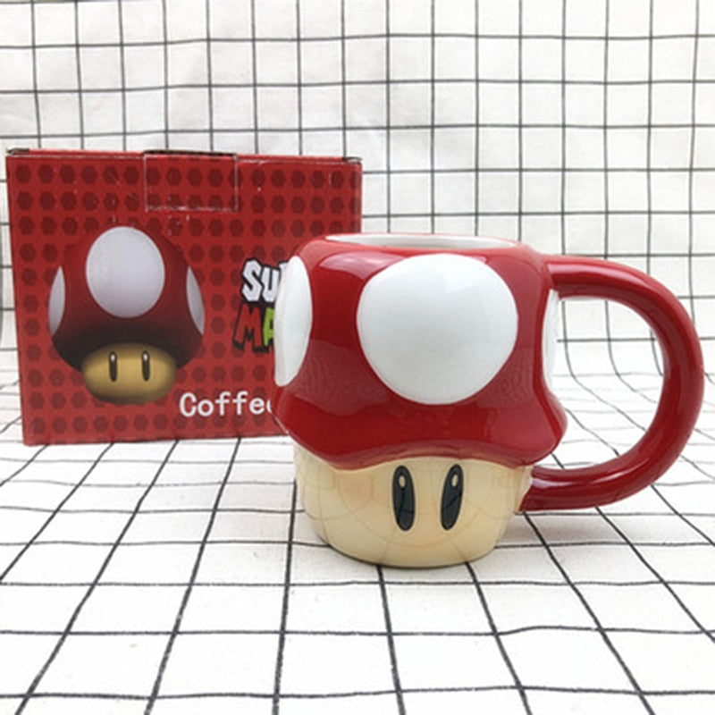 Super Mario Mushroom Porcelain Ceramic Coffee/Milk/Tea Mug