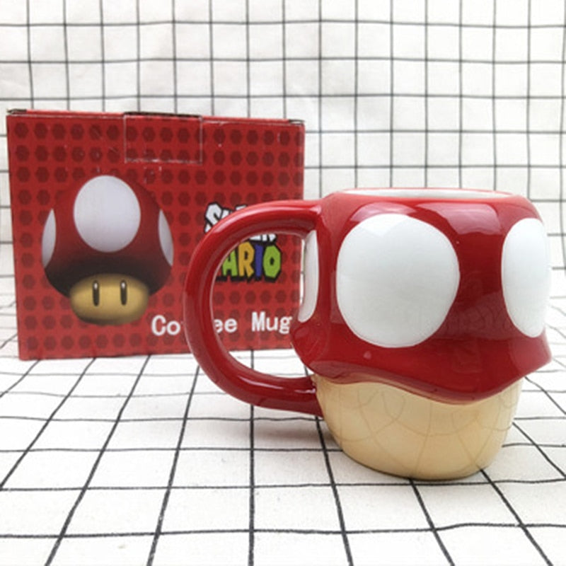 Super Mario Mushroom Porcelain Ceramic Coffee/Milk/Tea Mug