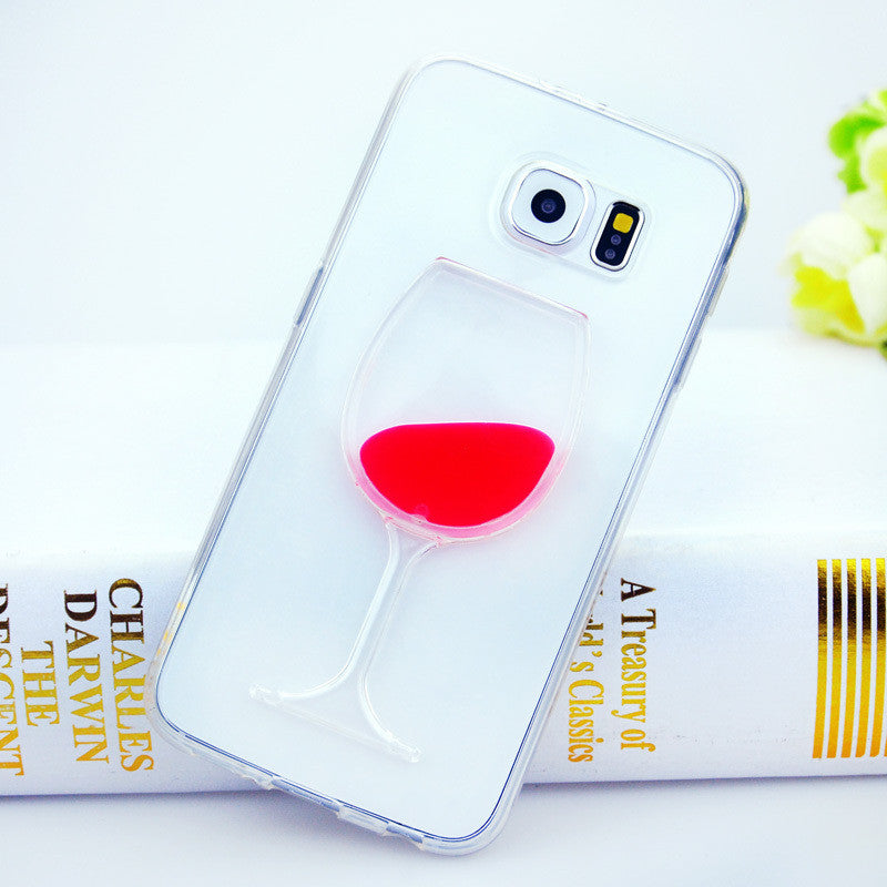 Wine Lovers Red Wine Cup Liquid Clear Case For Samsung Galaxy S7 S6 Edge S5 S6 Note 3 Note 4 Note 5 Hard Transparent Phone Cases Back Cover - TshirtNow.net - 1