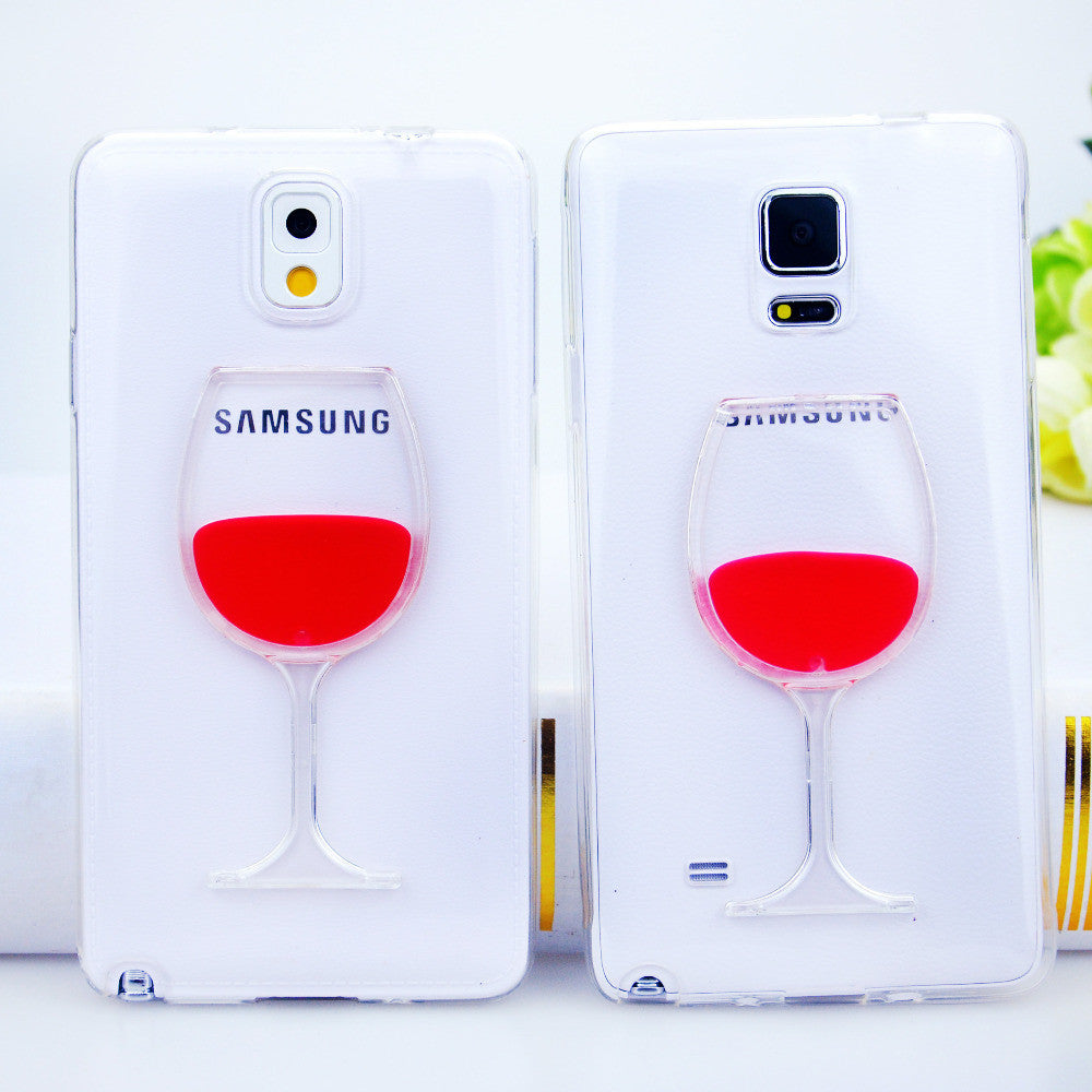 Wine Lovers Red Wine Cup Liquid Clear Case For Samsung Galaxy S7 S6 Edge S5 S6 Note 3 Note 4 Note 5 Hard Transparent Phone Cases Back Cover - TshirtNow.net - 4