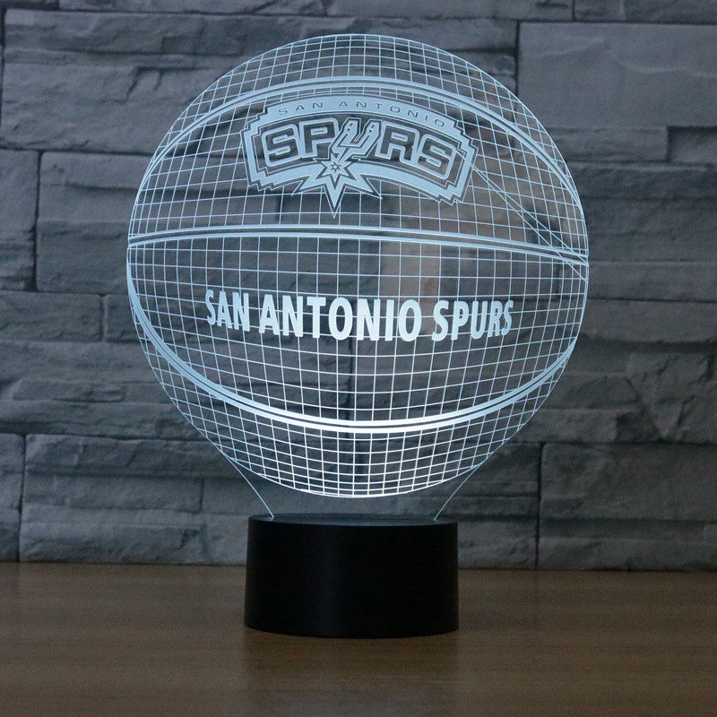 NBA SAN ANTONIO SPURS 3D LED LIGHT LAMP