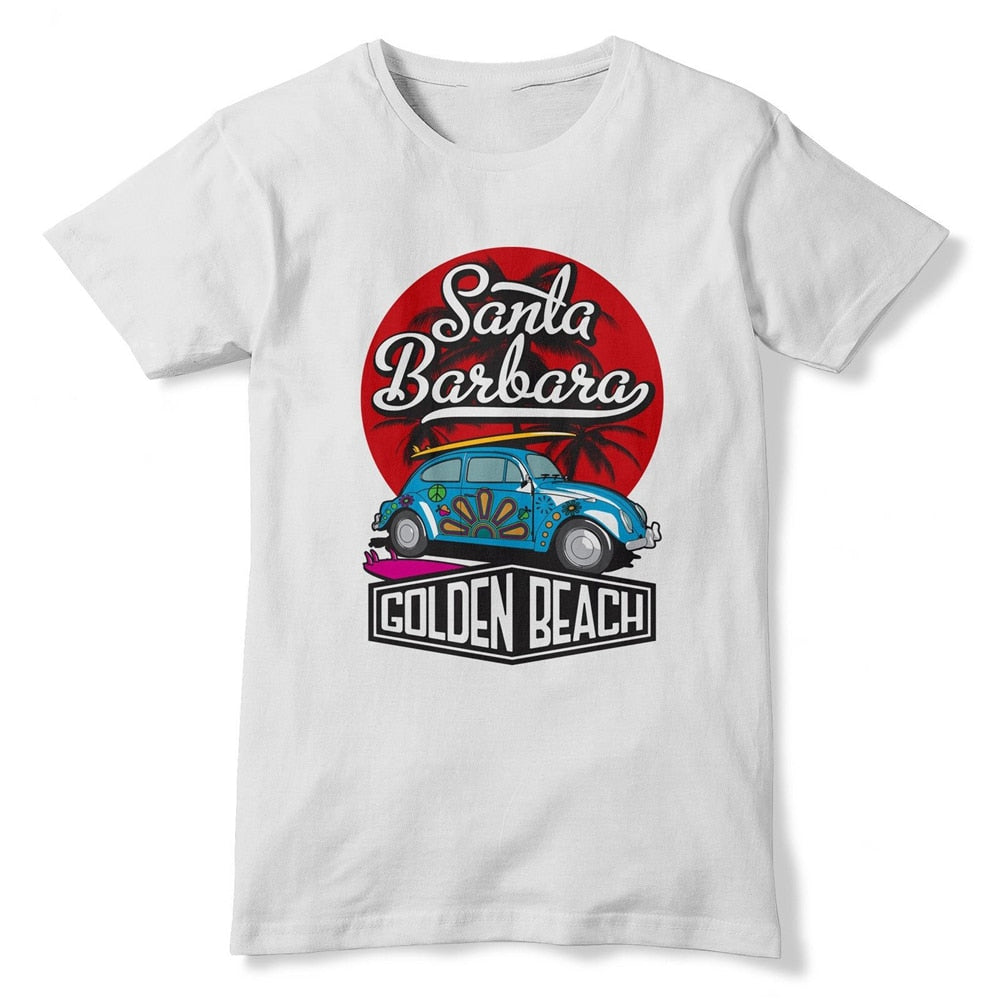 Santa Barbara California Surfing T Shirt