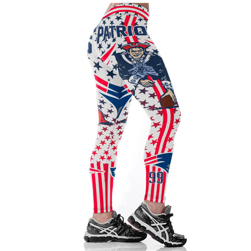 PATRIOTS 3D Print Women Leggings Allover print Yoga Pants