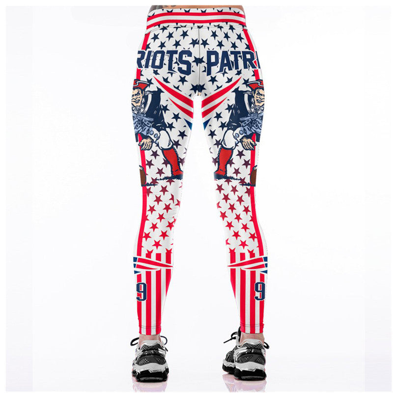 PATRIOTS 3D Print Women Leggings Allover print Yoga Pants