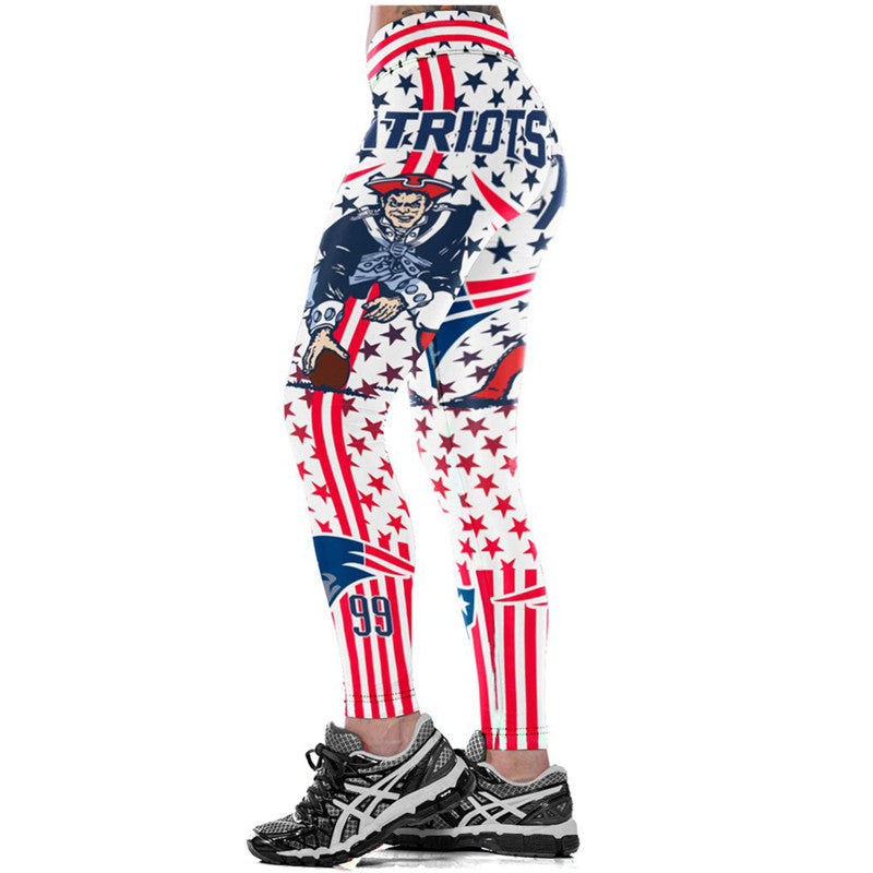 PATRIOTS 3D Print Women Leggings Allover print Yoga Pants