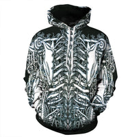 Thumbnail for Skeleton Allover 3D Print Hoodie