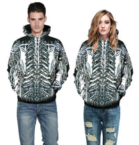 Thumbnail for Skeleton Allover 3D Print Hoodie