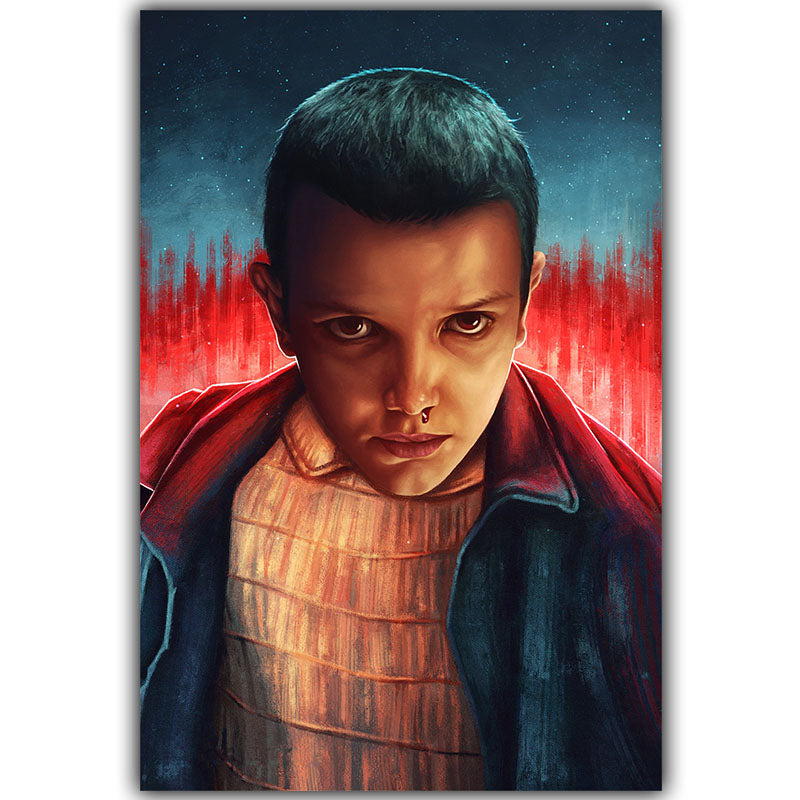 Stranger Things TV Movie Poster Silk Art Print Poster