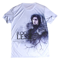 Thumbnail for Game Of Thrones Jon Snow Root Less Allover 3D Print Tshirt - TshirtNow.net - 1