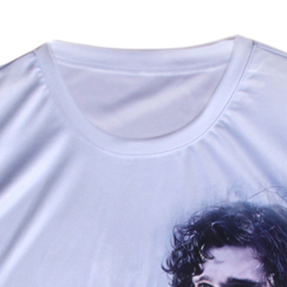 Game Of Thrones Jon Snow Root Less Allover 3D Print Tshirt - TshirtNow.net - 4