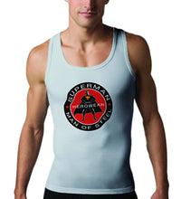 Thumbnail for Superman Herowear Round Logo on Ash Gray Tank top for Men - TshirtNow.net - 1