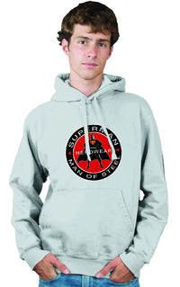 Thumbnail for Superman Herowear Round Logo on Ash Gray Hoodie for Men - TshirtNow.net - 1
