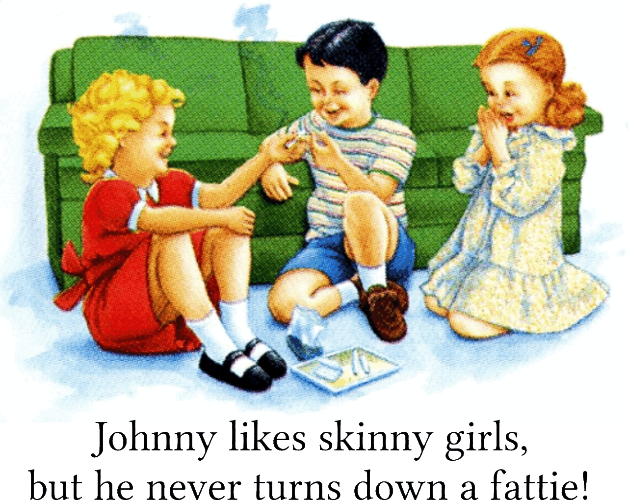 Childhood Johnny Likes Skinny Girls Tshirt