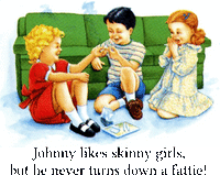 Thumbnail for Childhood Johnny Likes Skinny Girls Tshirt