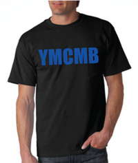 Thumbnail for Ymcmb Tshirt: Black With Blue Print - TshirtNow.net - 1
