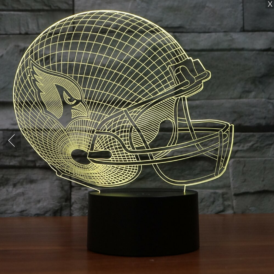 NFL ARIZONA CARDINALS 3D LED LIGHT LAMP