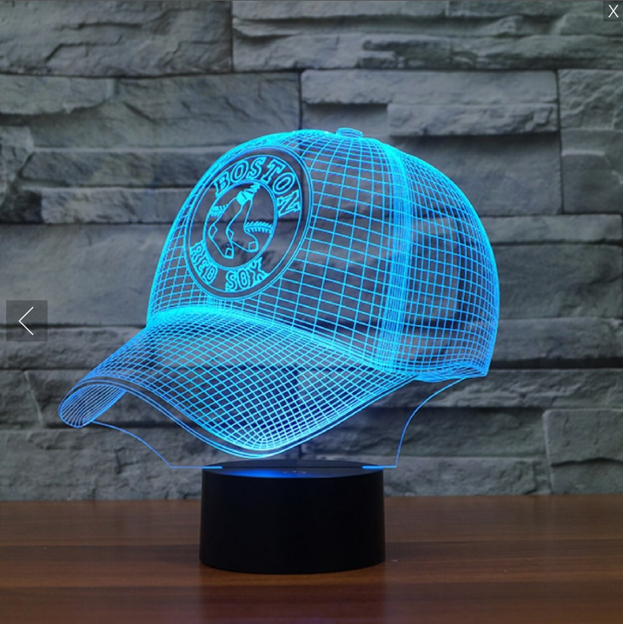 MLB BOSTON RED SOX 3D LED LIGHT LAMP
