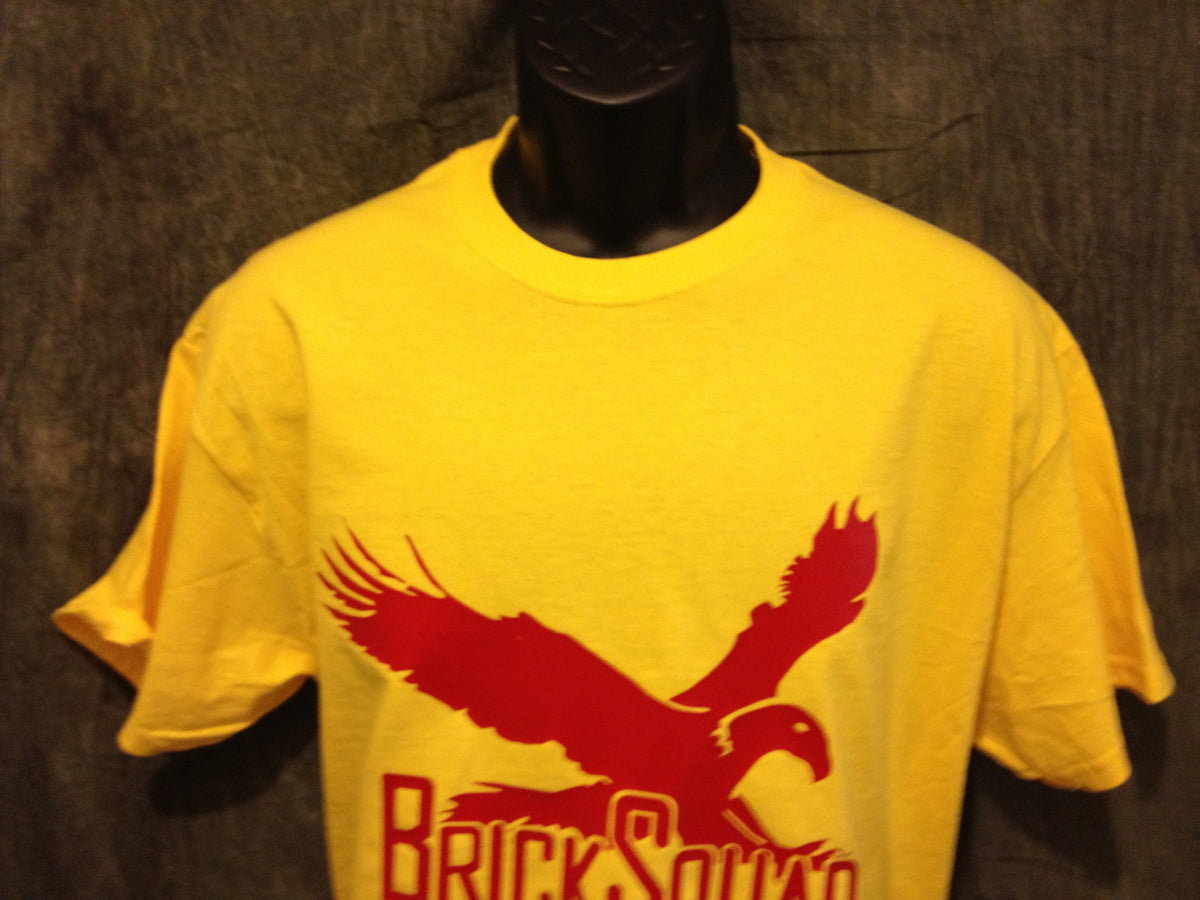 Brick Squad Tshirt: Yellow With Red Print - TshirtNow.net - 2