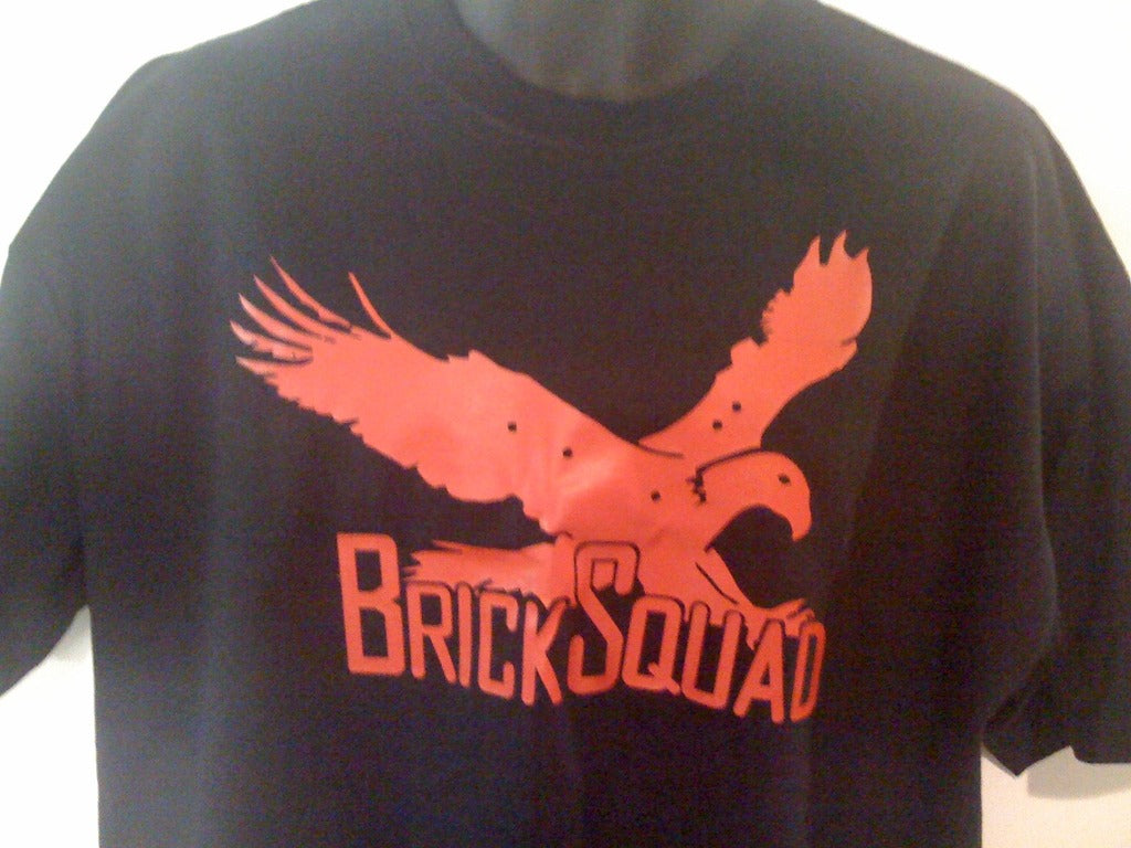 Brick Squad Tshirt: Black With Red Print - TshirtNow.net - 3