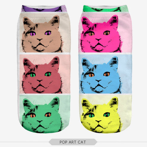 3D CAT SOCKS