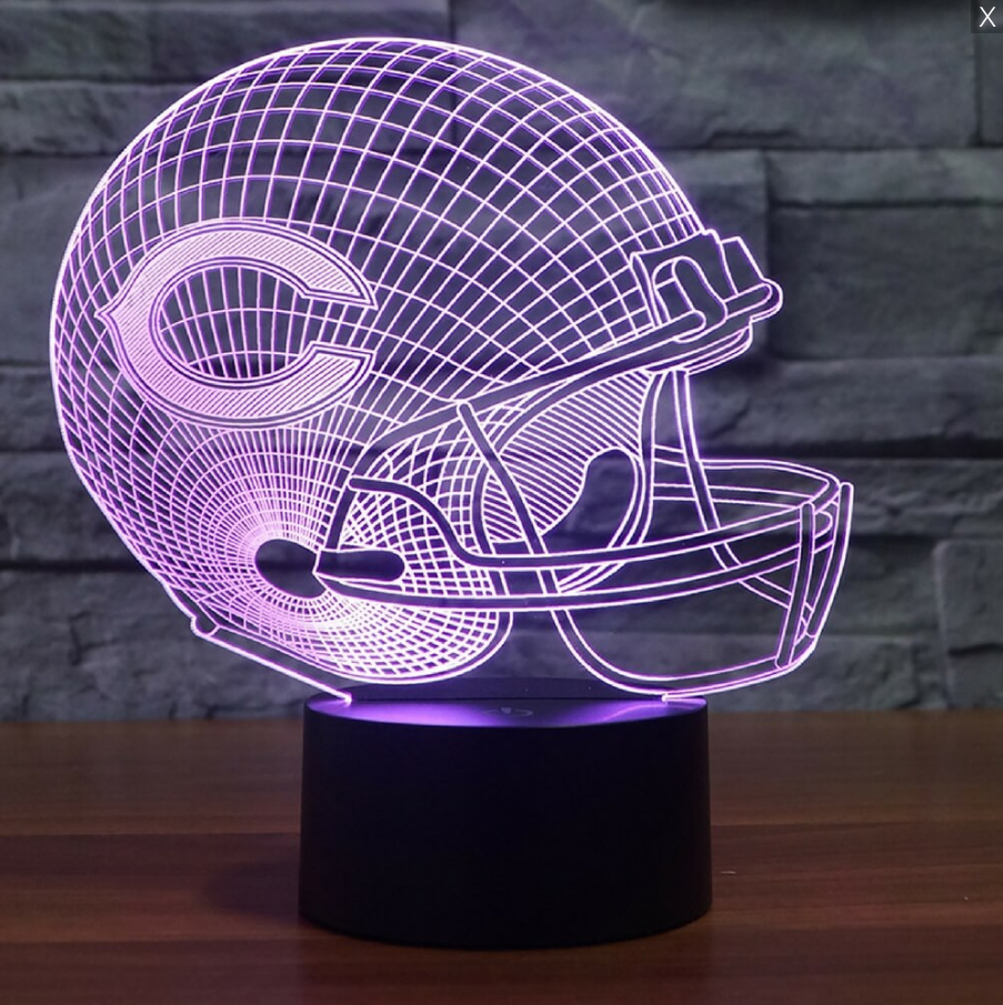 NFL CHICAGO BEARS 3D LED LIGHT LAMP
