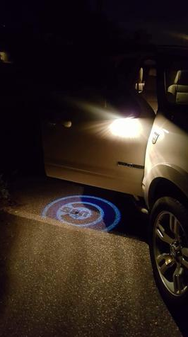 2 MLB Chicago Cubs Wireless LED Car Door Projectors