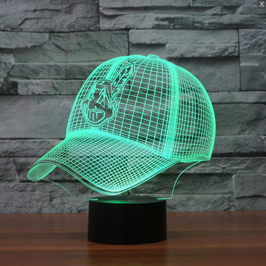 MLB CLEVELAND INDIANS 3D LED LIGHT LAMP