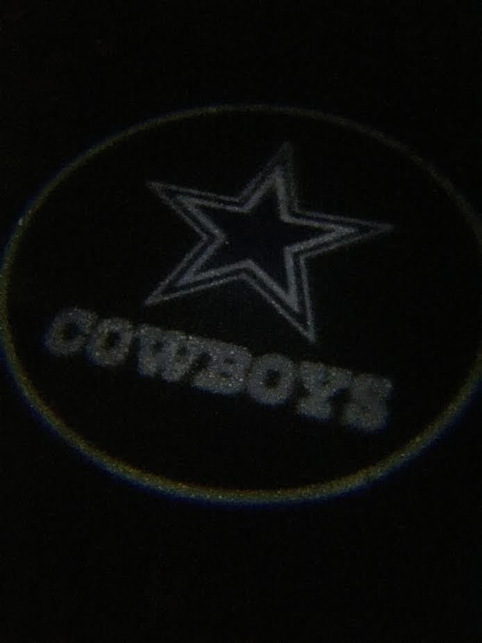 2 NFL DALLAS COWBOYS WIRELESS LED CAR DOOR PROJECTORS