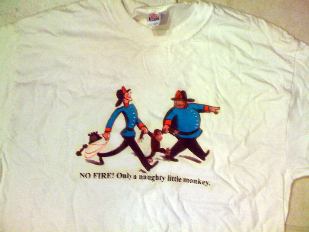 Curious George Fireman Tshirt - TshirtNow.net - 3