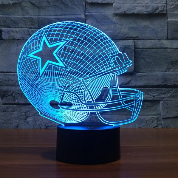 NFL DALLAS COWBOYS 3D LED LIGHT LAMP