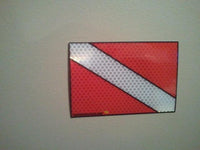Thumbnail for Super Reflective Diver Down, Scuba Diving Flag Decal - TshirtNow.net