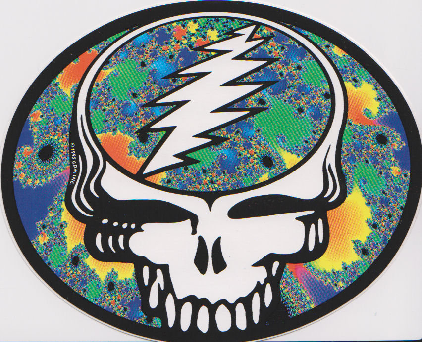 Grateful Dead Fractal Steal Your Face Sticker Decal - TshirtNow.net