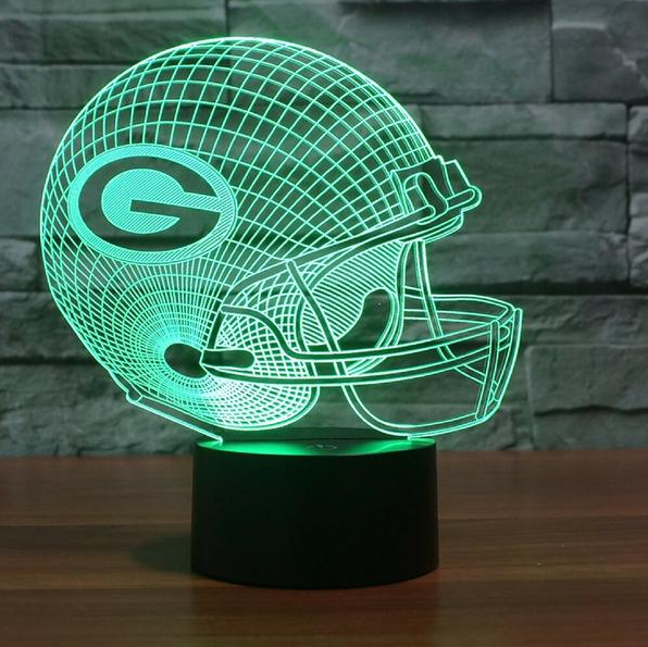 NFL GREEN BAY PACKERS 3D LED LIGHT LAMP