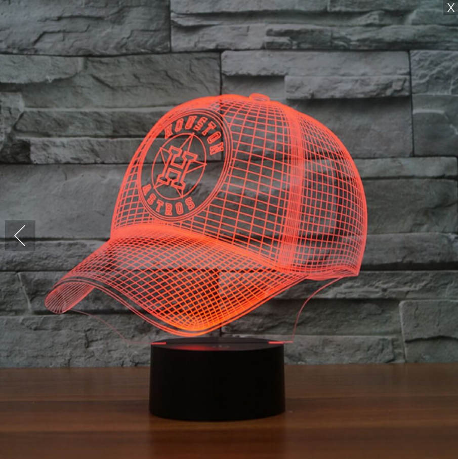 MLB HOUSTON ASTROS 3D LED LIGHT LAMP