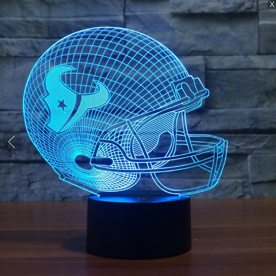 NFL HOUSTON TEXANS 3D LED LIGHT LAMP