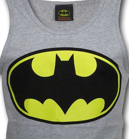 Batman Classic Logo Symbol Grey Men's Tank Top - TshirtNow.net - 1